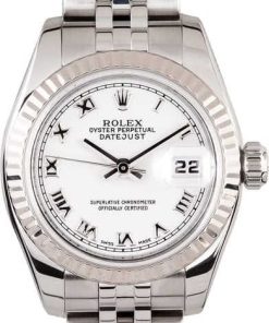 HandMade The Ladies Rolex DateJust 179174 White Dial