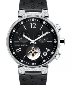 Tambour Moon Star Chronograph Noire & Diamants