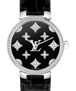 Tambour Slim Monogram Dentelle Black