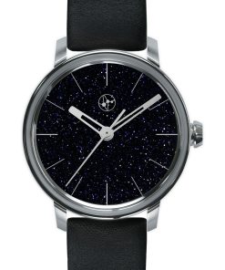 Contemporaines Ref.1120-AV “Dark Blue Aventurine Glass – Silver Markers”