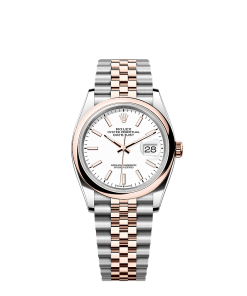 Rolex Datejust 36  36 mm  Oystersteel and Everose gold 126201-0017