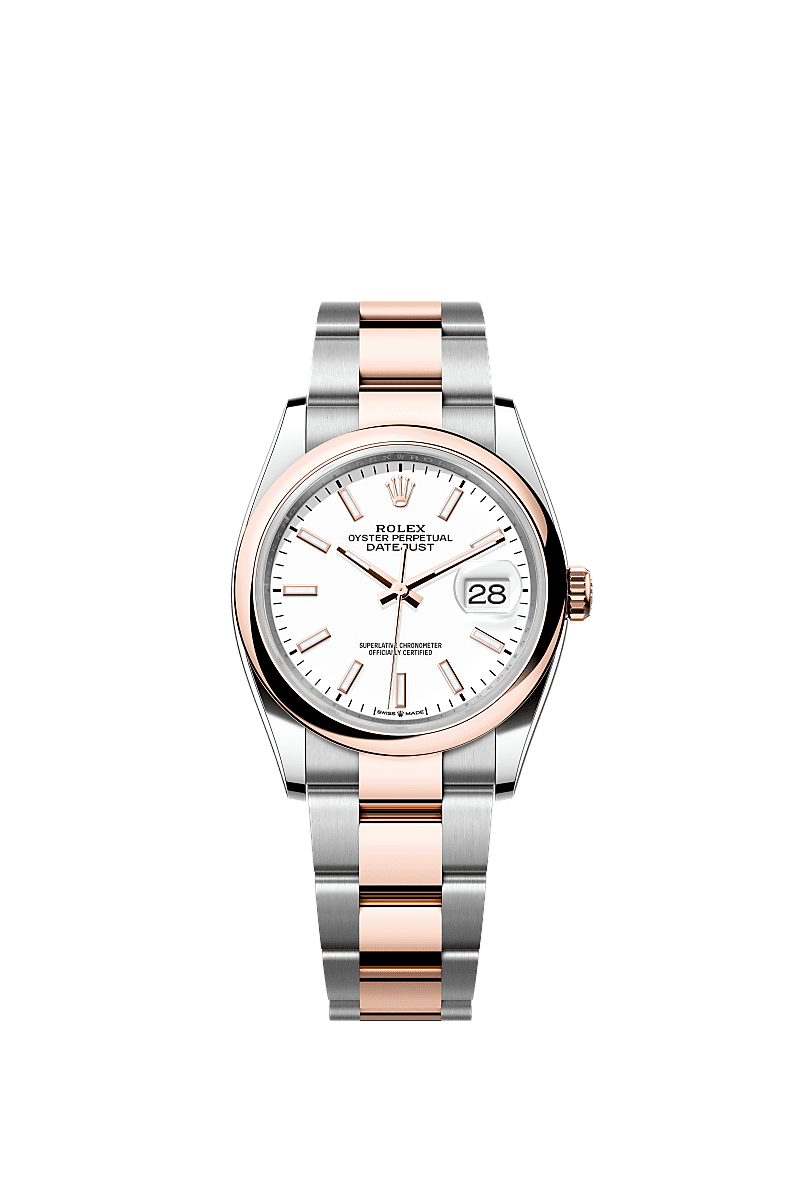 Rolex Datejust 36 36 mm Oystersteel and Everose gold 126201-0018