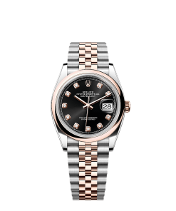 Rolex Datejust 36  36 mm  Oystersteel and Everose gold 126201-0019