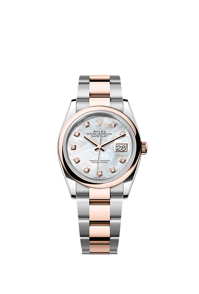 Rolex Datejust 36 36 mm Oystersteel and Everose gold 126201-0022