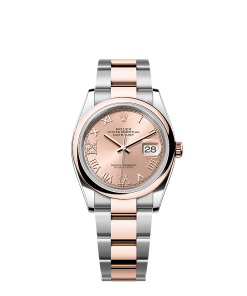 Rolex Datejust 36  36 mm  Oystersteel and Everose gold 126201-0028