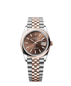 Rolex Datejust 36  36 mm  Oystersteel and Everose gold 126201-0043