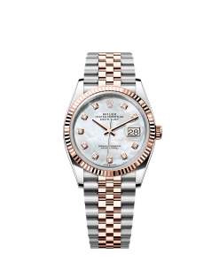 Rolex Datejust 36  36 mm  Oystersteel and Everose gold 126231-0021