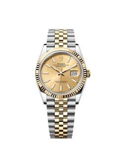 Rolex Datejust 36  36 mm  Oystersteel and yellow gold 126233-0015