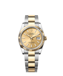 Rolex Datejust 36  36 mm  Oystersteel and yellow gold 126233-0016