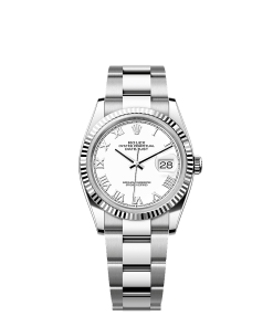 Rolex Datejust 36  36 mm  Oystersteel and white gold 126234-0026