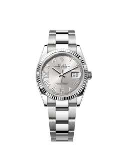 Rolex Datejust 36  36 mm  Oystersteel and white gold 126234-0030