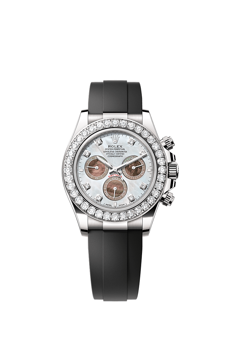 Rolex Cosmograph Daytona 40 mm white gold and diamonds 126589rbr-0001