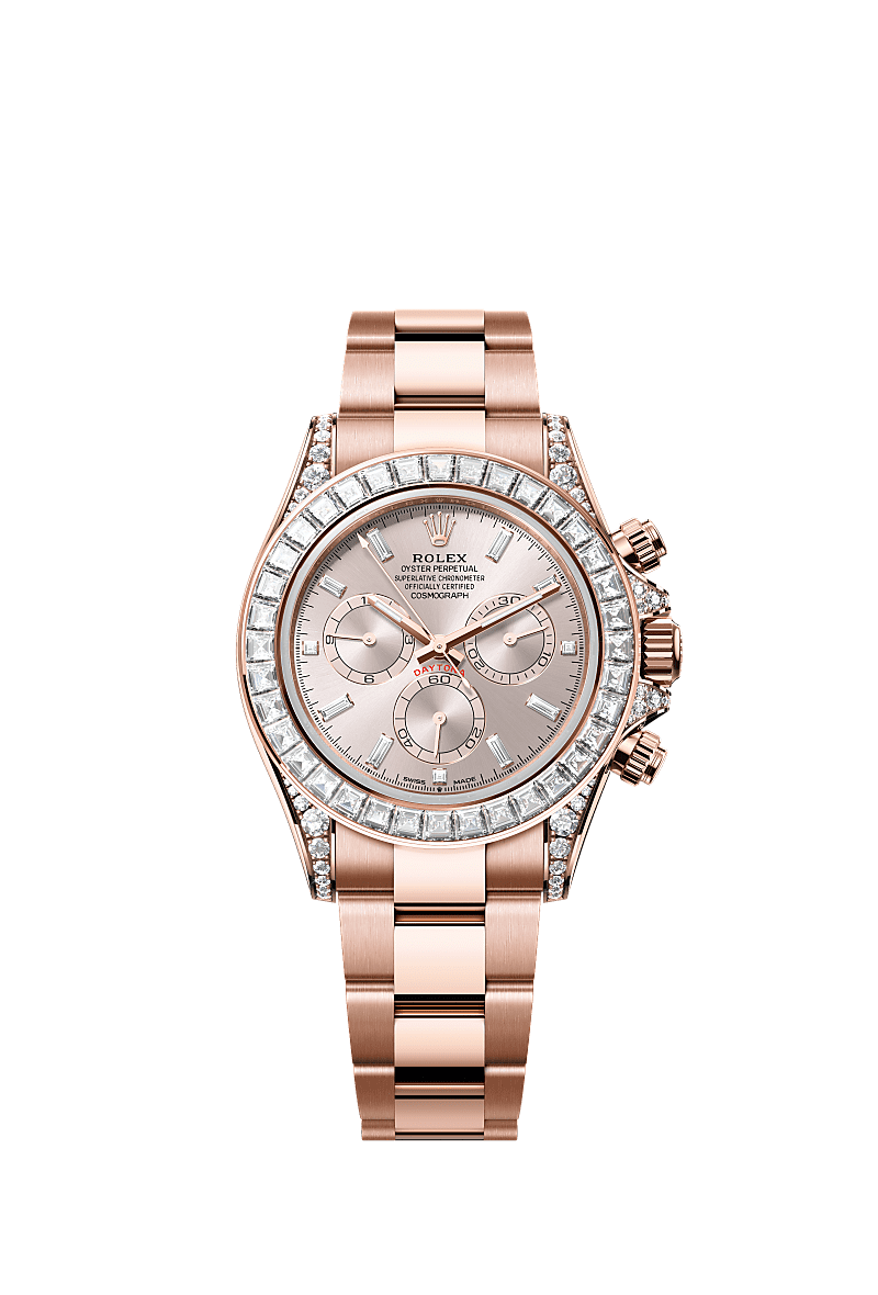 Rolex Cosmograph Daytona 40 mm Everose gold and diamonds 126595tbr-0001