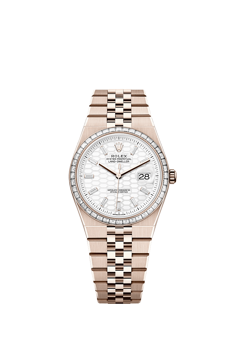 Rolex Land-Dweller 36 36 mm Everose gold and diamonds 127285tbr-0002