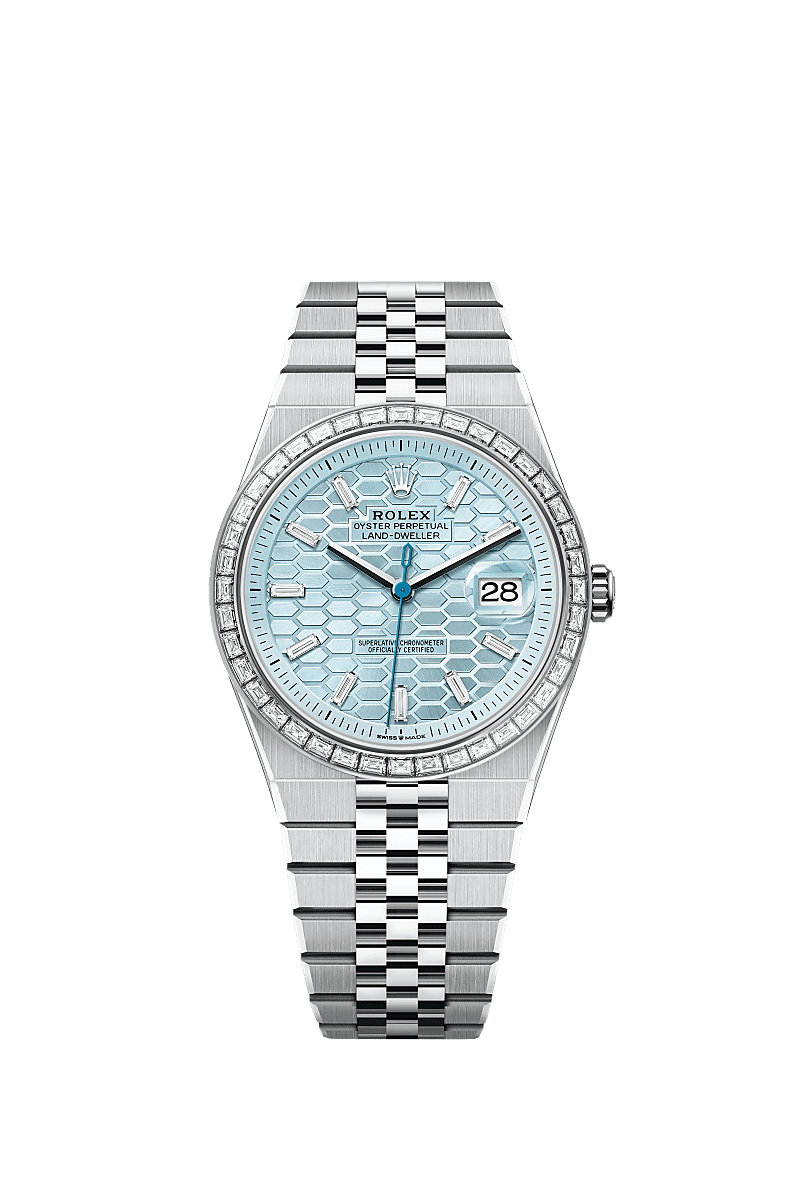 Rolex Land-Dweller 40 40 mm platinum and diamonds 127386tbr-0001