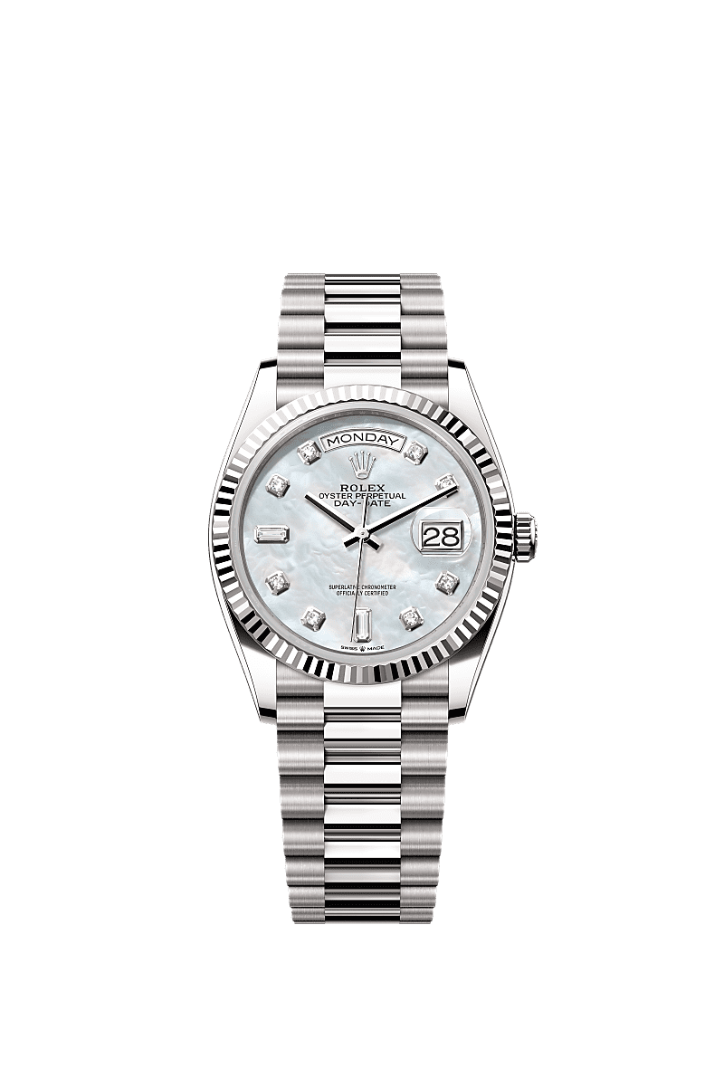 Rolex Day-Date 36 36 mm white gold 128239-0007
