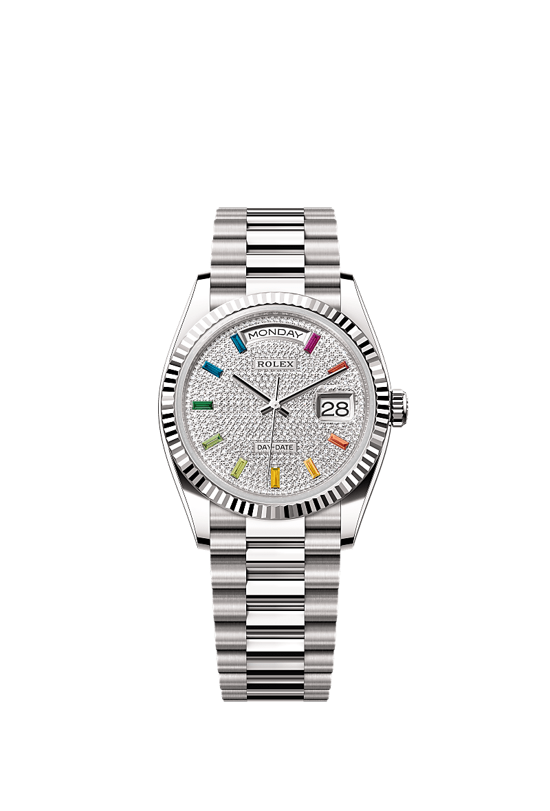 Rolex Day-Date 36 36 mm white gold 128239-0019