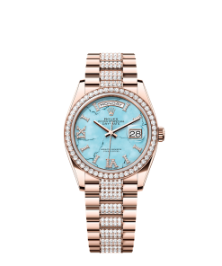 Rolex Day-Date 36  36 mm  Everose gold and diamonds 128345rbr-0065