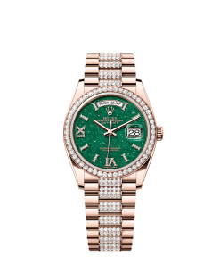 Rolex Day-Date 36  36 mm  Everose gold and diamonds 128345rbr-0069