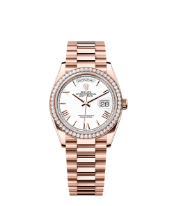 Rolex Day-Date 36  36 mm  Everose gold and diamonds 128345rbr-0070