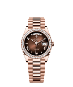 Rolex Day-Date 36  36 mm  Everose gold and diamonds 128345rbr-0075