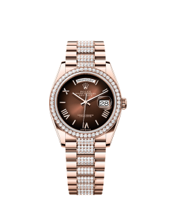 Rolex Day-Date 36  36 mm  Everose gold and diamonds 128345rbr-0076