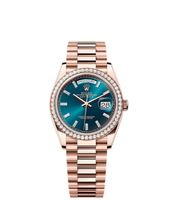 Rolex Day-Date 36  36 mm  Everose gold and diamonds 128345rbr-0083