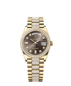 Rolex Day-Date 36  36 mm  yellow gold and diamonds 128348rbr-0007