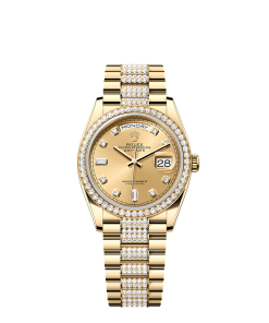 Rolex Day-Date 36  36 mm  yellow gold and diamonds 128348rbr-0010