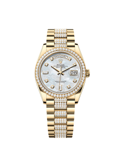 Rolex Day-Date 36  36 mm  yellow gold and diamonds 128348rbr-0019