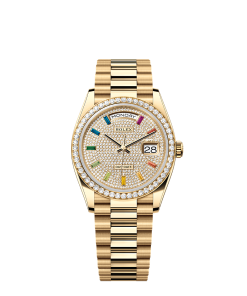 Rolex Day-Date 36  36 mm  yellow gold and diamonds 128348rbr-0030