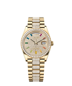 Rolex Day-Date 36  36 mm  yellow gold and diamonds 128348rbr-0031
