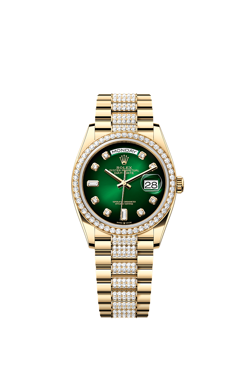 Rolex Day-Date 36 36 mm yellow gold and diamonds 128348rbr-0036