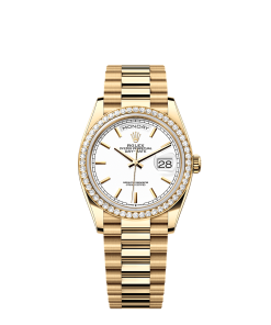 Rolex Day-Date 36  36 mm  yellow gold and diamonds 128348rbr-0047