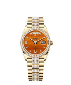 Rolex Day-Date 36  36 mm  yellow gold and diamonds 128348rbr-0050