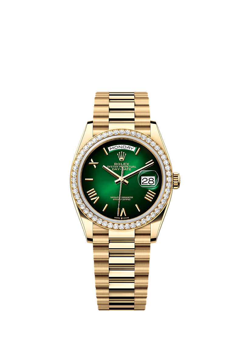 Rolex Day-Date 36 36 mm yellow gold and diamonds 128348rbr-0068