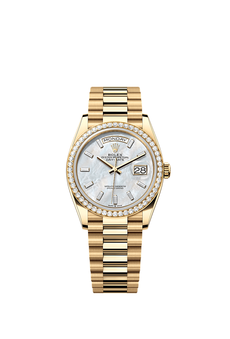 Rolex Day-Date 36 36 mm yellow gold and diamonds 128348rbr-0070