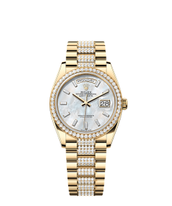 Rolex Day-Date 36  36 mm  yellow gold and diamonds 128348rbr-0071