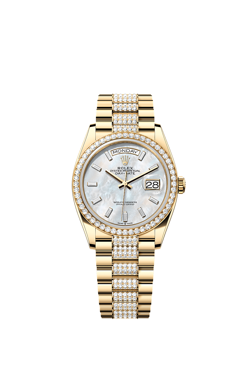 Rolex Day-Date 36 36 mm yellow gold and diamonds 128348rbr-0071