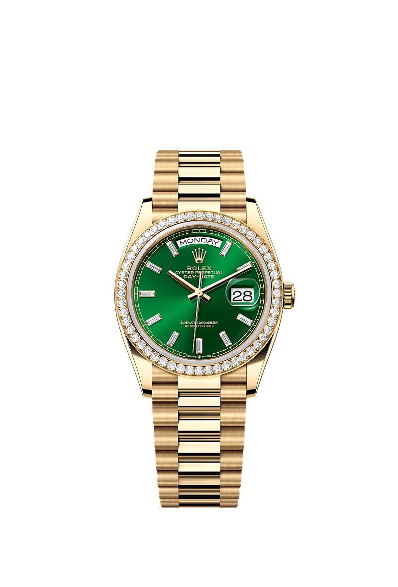 Rolex Day-Date 36 36 mm yellow gold and diamonds 128348rbr-0078