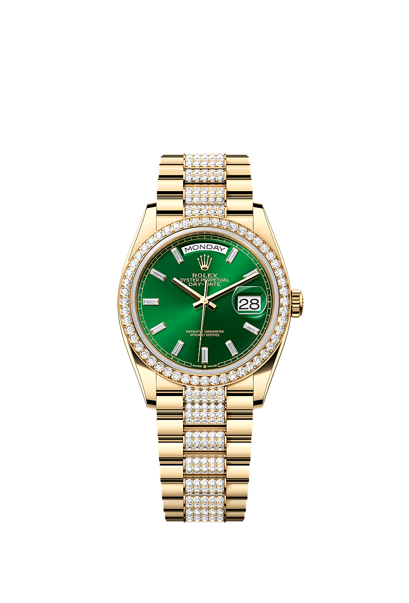 Rolex Day-Date 36 36 mm yellow gold and diamonds 128348rbr-0079