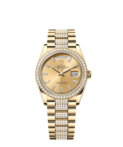 Rolex Day-Date 36  36 mm  yellow gold and diamonds 128348rbr-0081
