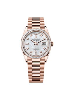 Rolex Day-Date 36  36 mm  Everose gold and diamonds 128395tbr-0006