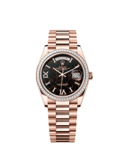 Rolex Day-Date 36  36 mm  Everose gold and diamonds 128395tbr-0010