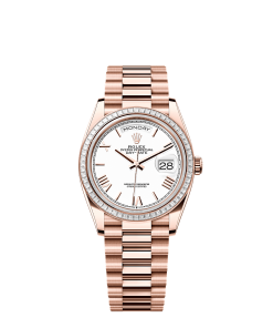 Rolex Day-Date 36  36 mm  Everose gold and diamonds 128395tbr-0022