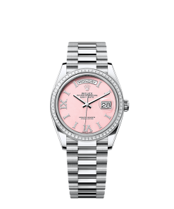 Rolex Day-Date 36  36 mm  platinum and diamonds 128396tbr-0009