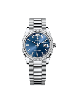 Rolex Day-Date 36  36 mm  platinum and diamonds 128396tbr-0024