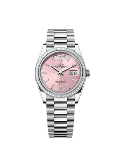 Rolex Day-Date 36  36 mm  platinum and diamonds 128396tbr-0025