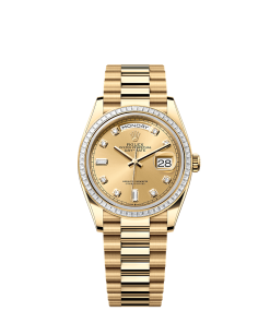 Rolex Day-Date 36  36 mm  yellow gold and diamonds 128398tbr-0002