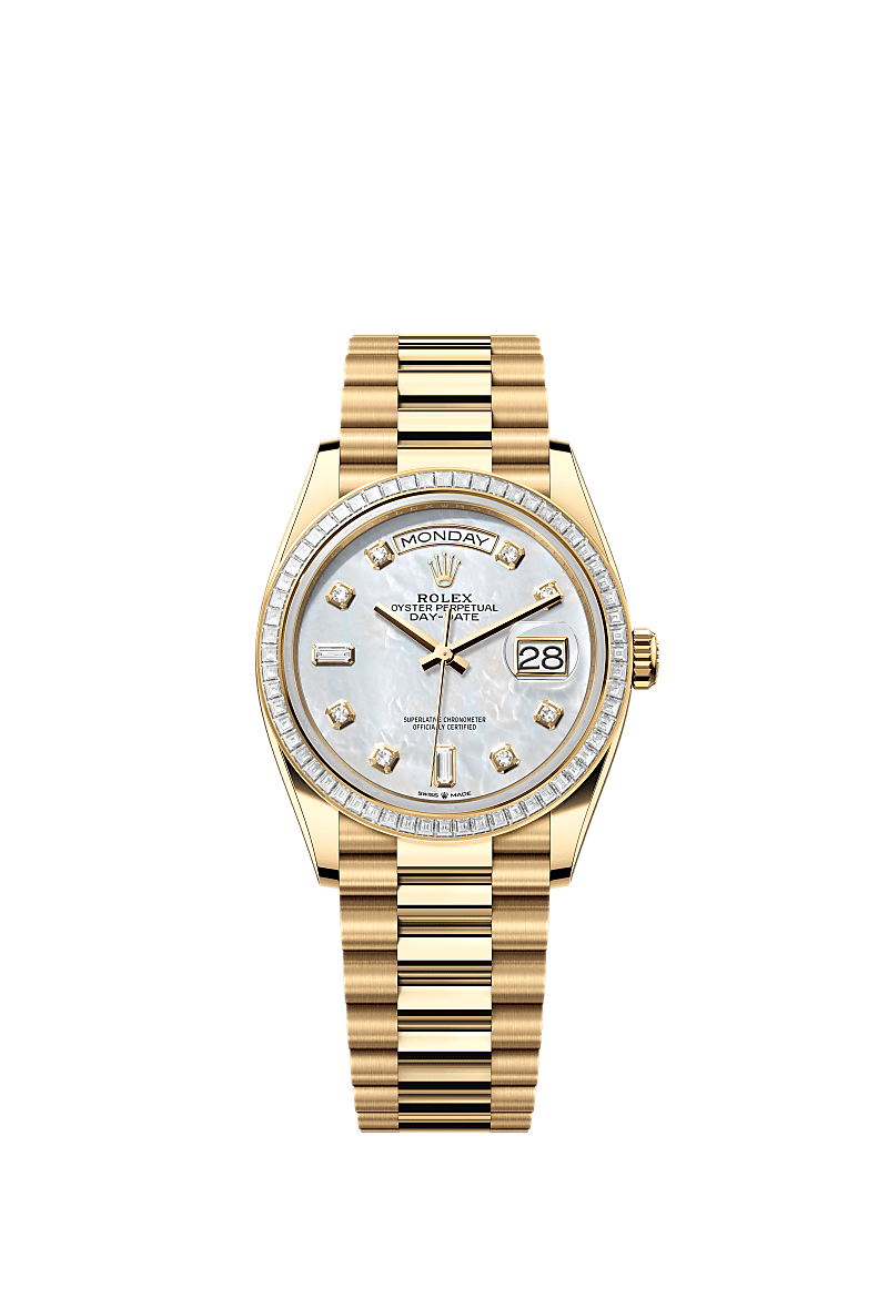 Rolex Day-Date 36 36 mm yellow gold and diamonds 128398tbr-0004